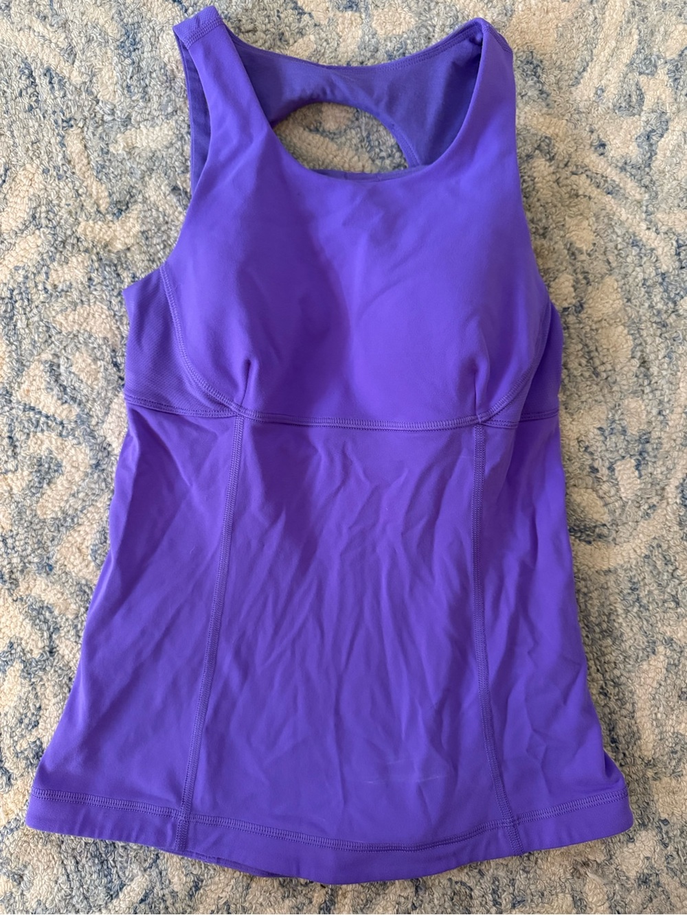 lululemon athletica Purple Racerback Tank with Keyhole